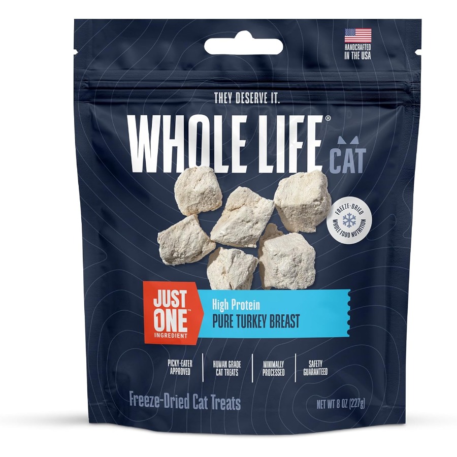 Food And Snacks High In Protein - Whole Life Cat Just One Turkey