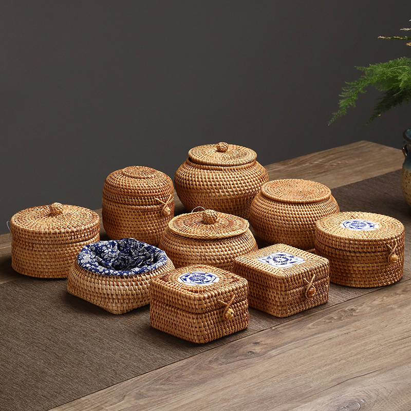 Handwoven Rattan Storage Box W – Food Snacks In Japan Bewertung und Preis