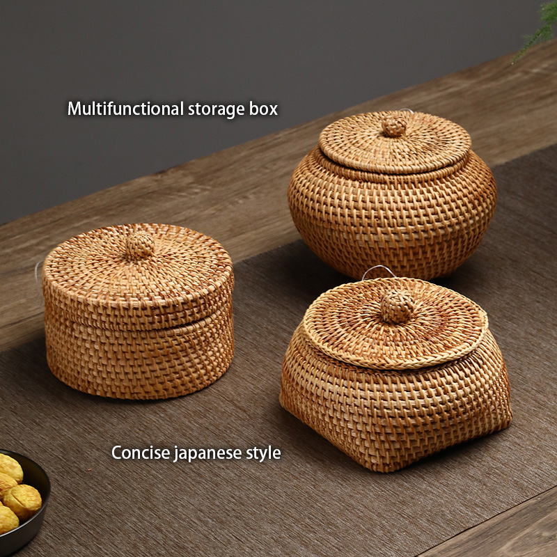 Handwoven Rattan Storage Box W – Food Snacks In Japan Bewertung und Preis