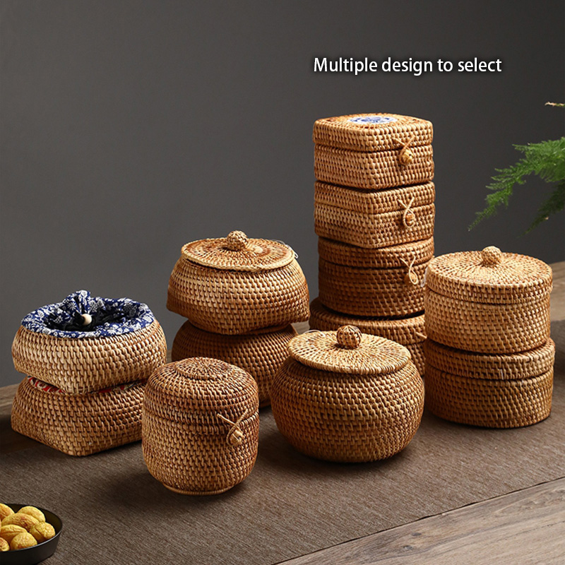 Handwoven Rattan Storage Box W – Food Snacks In Japan Bewertung und Preis