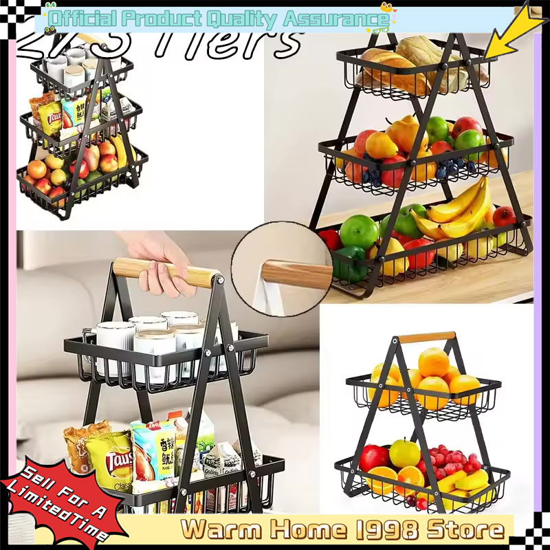 New 2 3 Tiers Countertop Fruit – Food Snacks Basket Bewertung und Preis