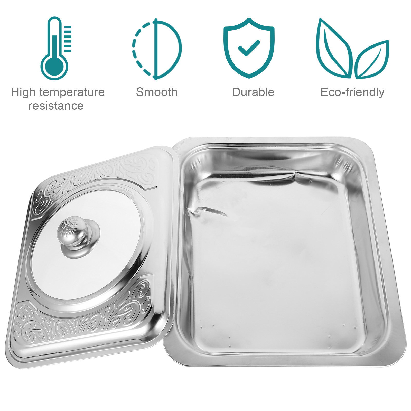 1Pcs Stainless Steel Rectangul – Food Snacks Corner Bewertung und Preis