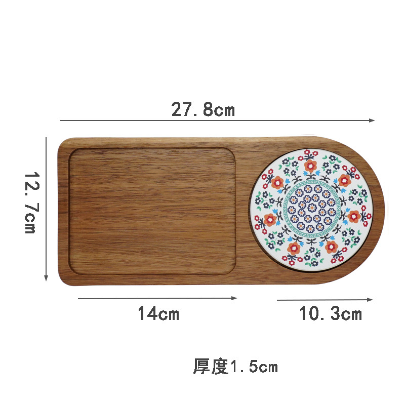 Acacia Wood Tea Tray Food Oval – Food Snacks In Japan Bewertung und Preis