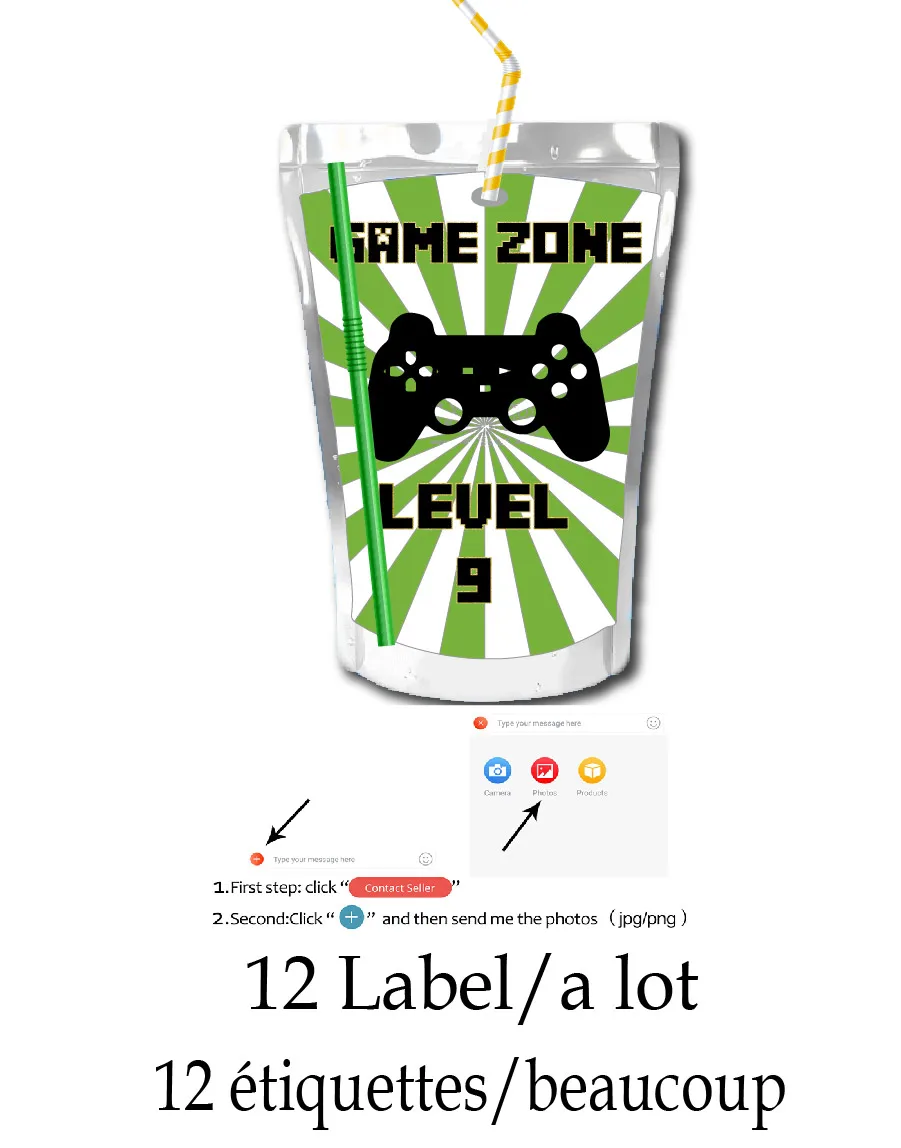 Custom Name Stickers for Juice – Food Snacks Packaging Bewertung und Preis