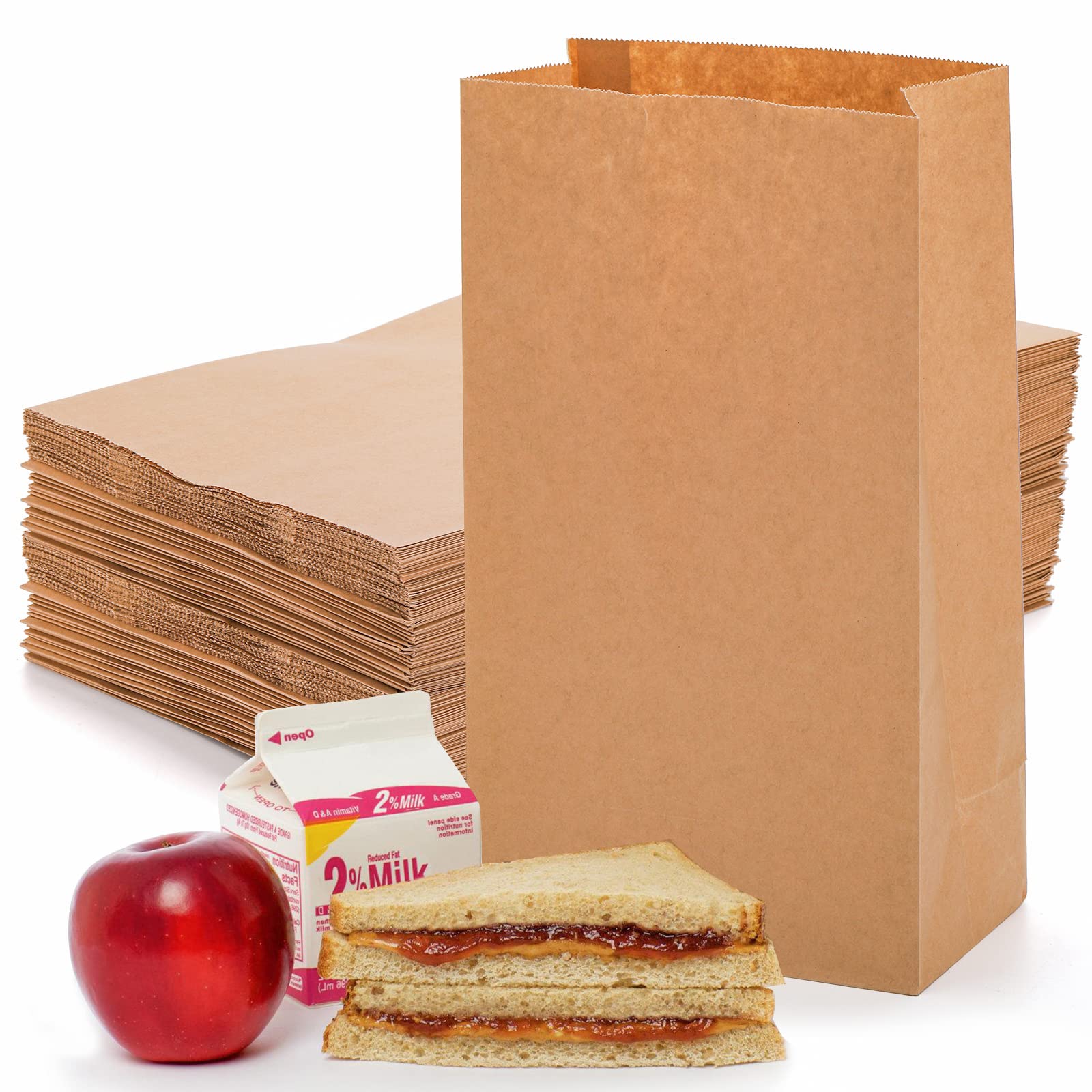 Paper Lunch Bags 20/50PCS Kraf – Food Day Snacks Bewertung und Preis