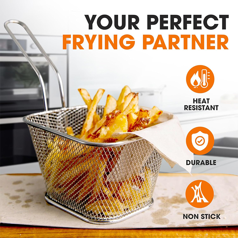 4Pcs Mini Square Fry Basket St – Food Snacks Basket Bewertung und Preis