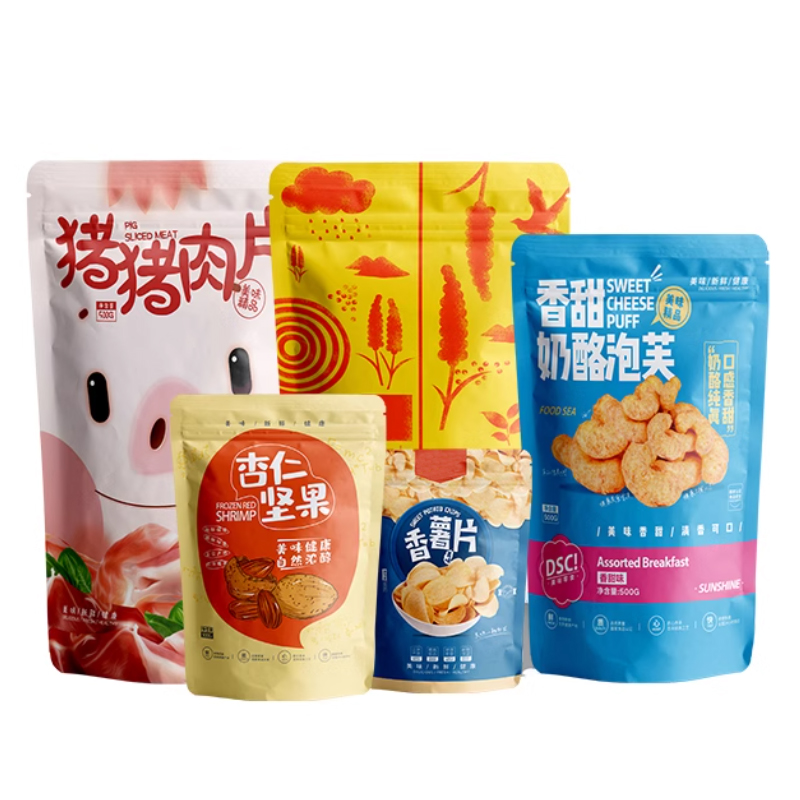 Customized Print Mylar Zipper  – Food Day Snacks Bewertung und Preis