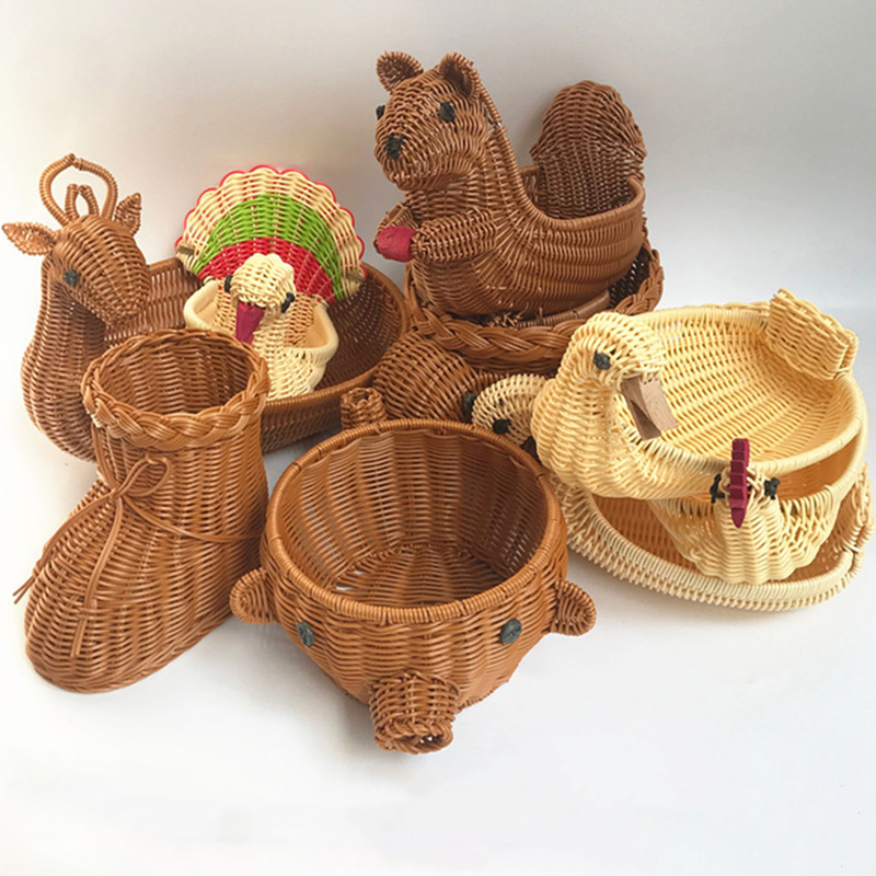 Rattan Woven Fruit Basket Cute – Food Snacks Basket Bewertung und Preis