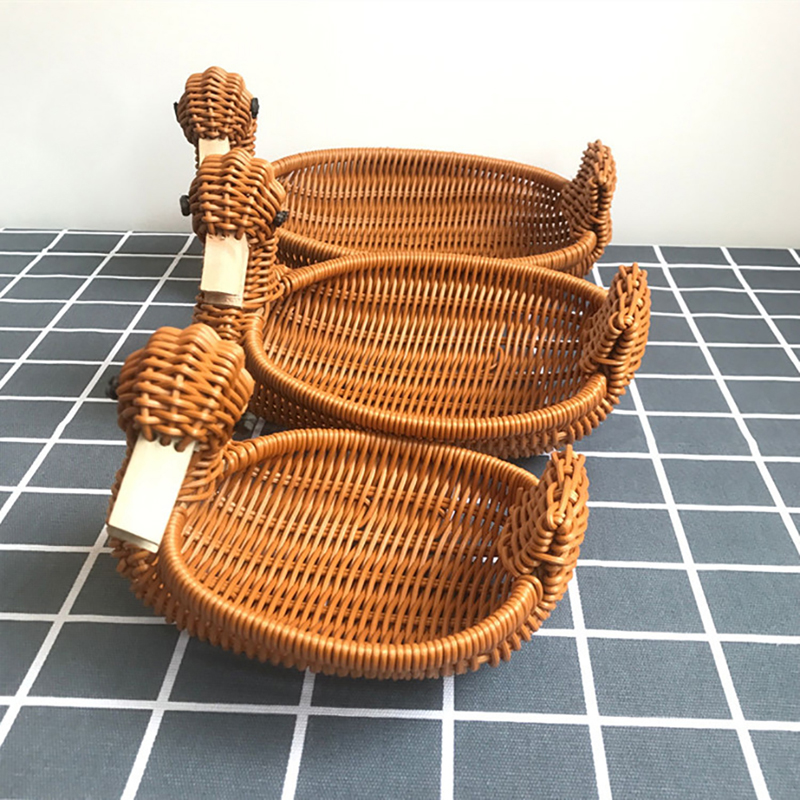 Rattan Woven Fruit Basket Cute – Food Snacks Basket Bewertung und Preis