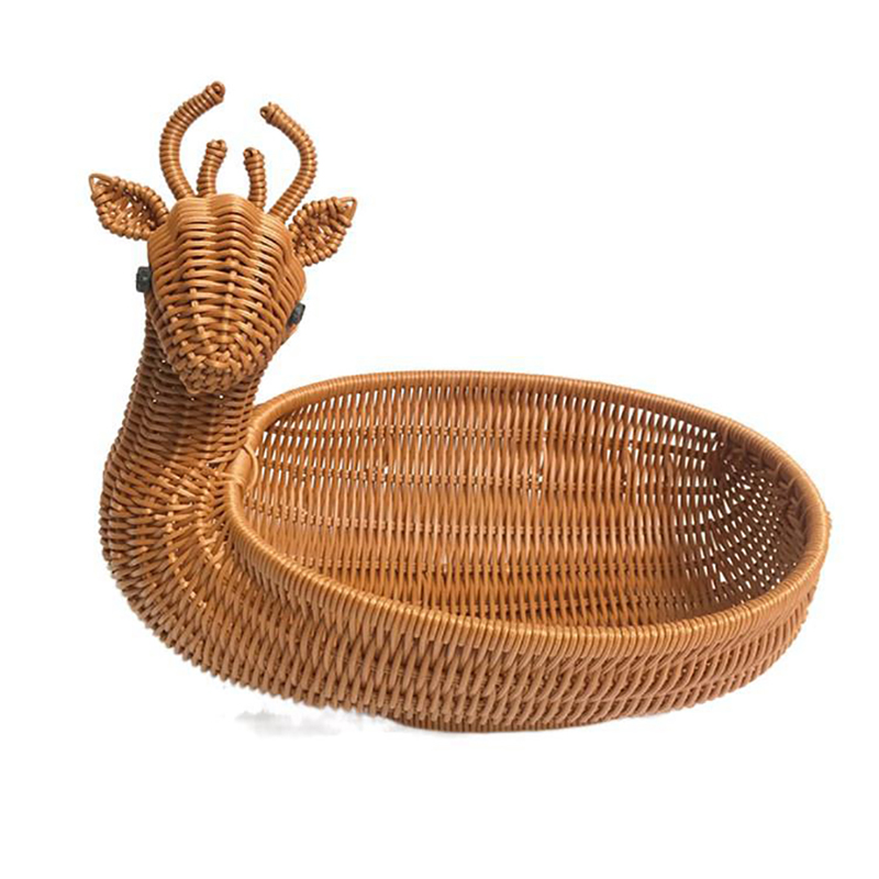Rattan Woven Fruit Basket Cute – Food Snacks Basket Bewertung und Preis