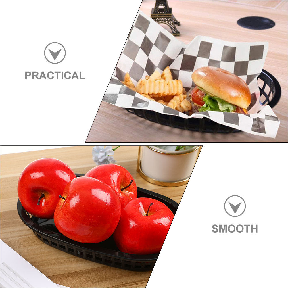 12Pcs Oval Plastic Storage Bas – Food Snacks Basket Bewertung und Preis