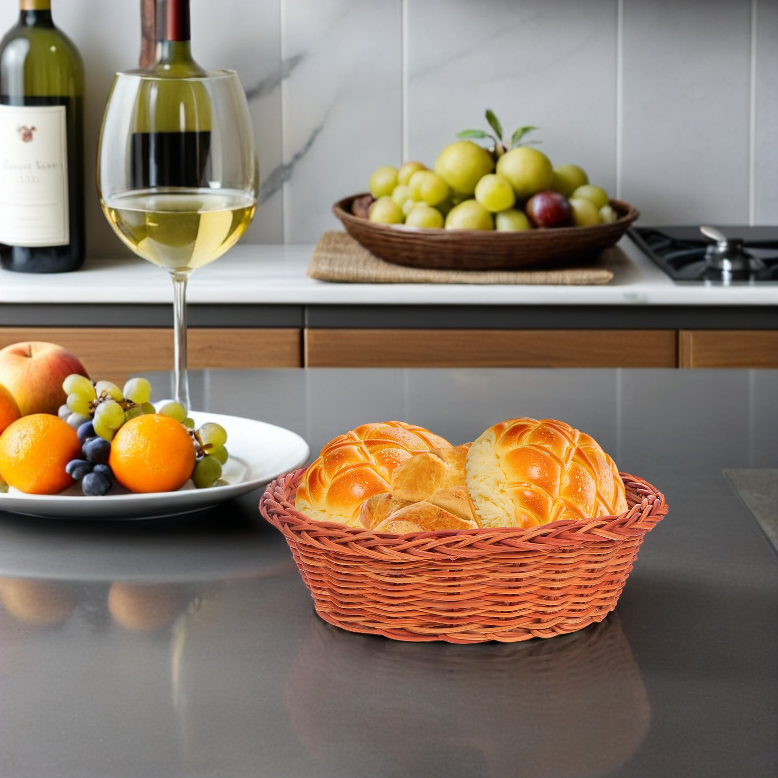 10Pcs Rattan Bread Basket Smal – Food Snacks Basket Bewertung und Preis