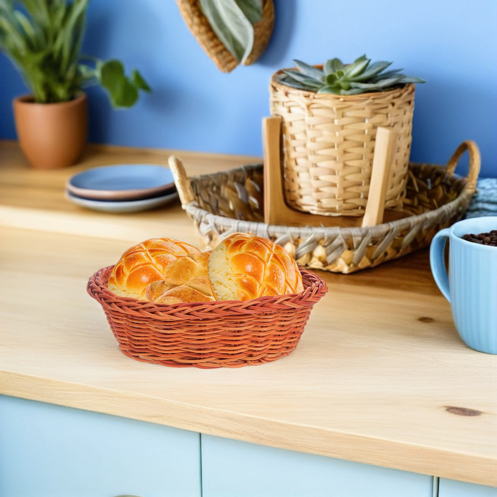 10Pcs Rattan Bread Basket Smal – Food Snacks Basket Bewertung und Preis