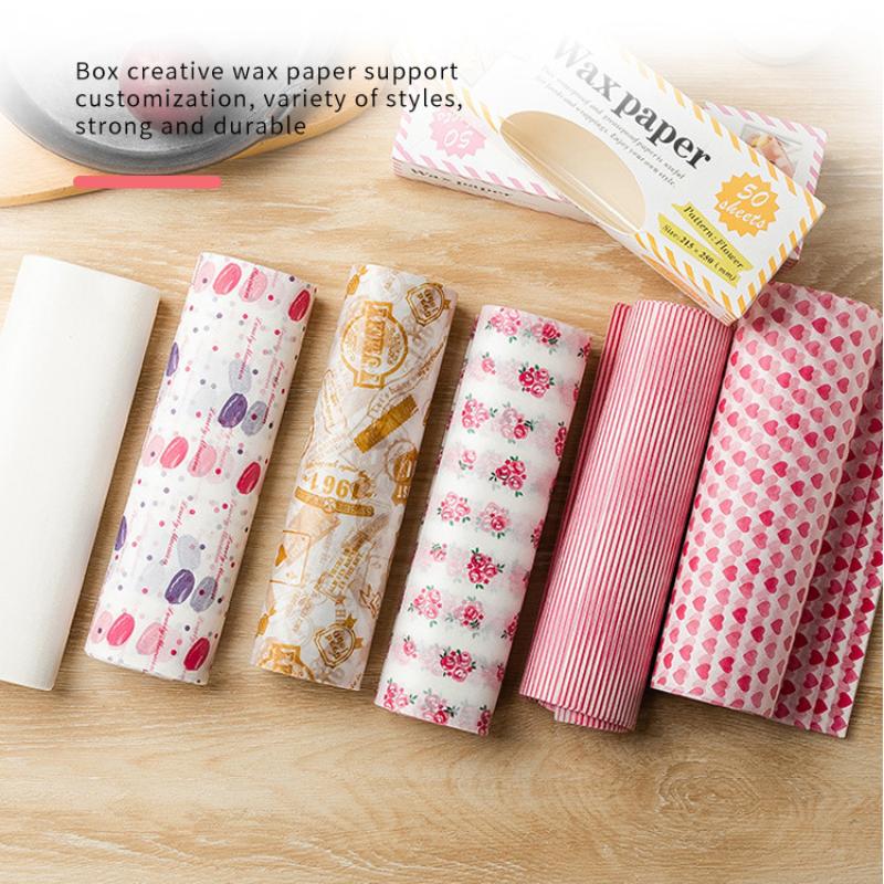 Colorful Patterned Wax Paper 5 – Food Snacks Basket Bewertung und Preis
