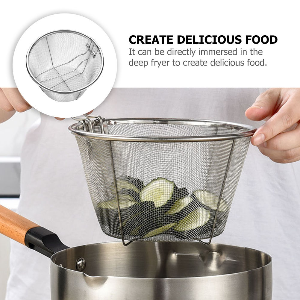 Folding Fry Basket Heat Resist – Food Snacks Basket Bewertung und Preis