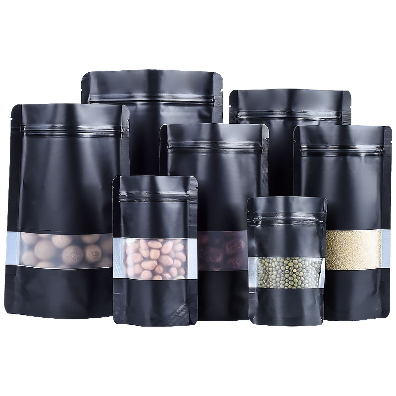 100PCS Stand-up Matte Black Al – Food Day Snacks Bewertung und Preis