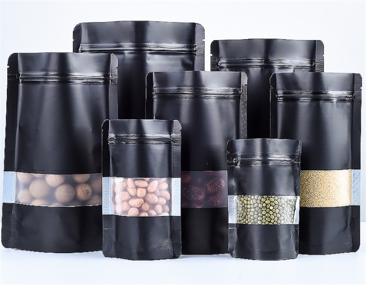 100PCS Stand-up Matte Black Al – Food Day Snacks Bewertung und Preis