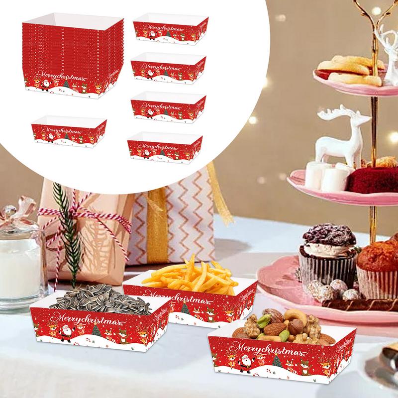 Christmas Paper Food Tray Chri – Food Snacks For Christmas Bewertung und Preis