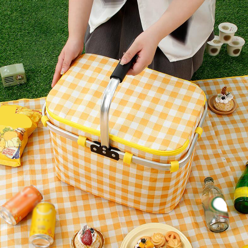 Retro Pastoral Lunch Bag Foldi – Food Snacks Basket Bewertung und Preis