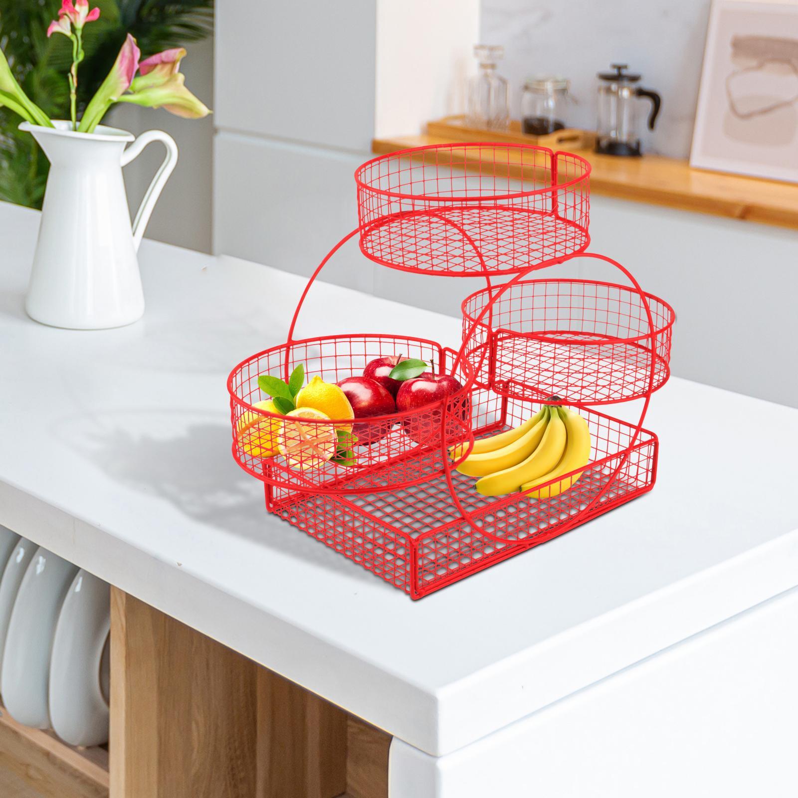3 Layer Fruit Basket Counterto – Food Snacks Basket Bewertung und Preis