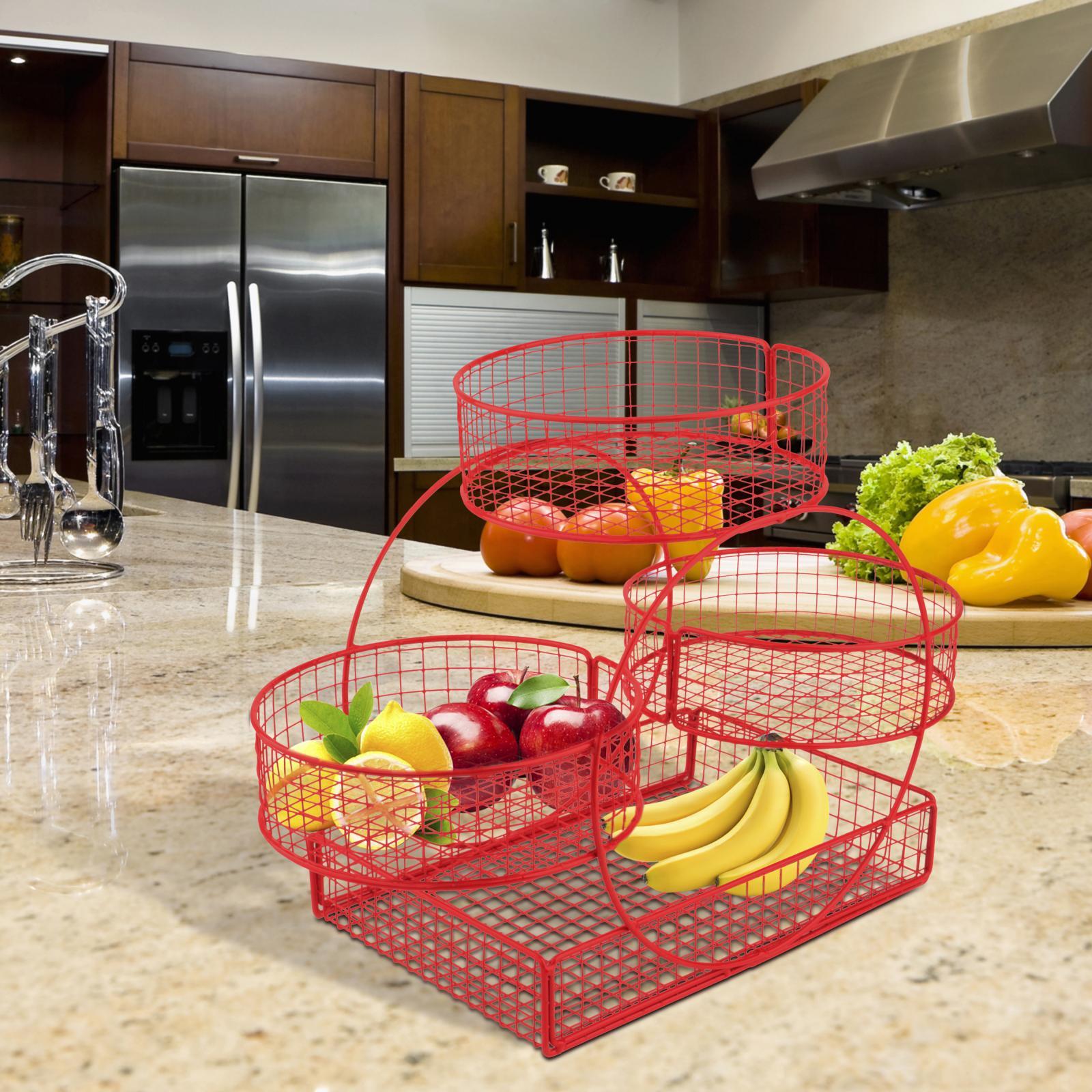 3 Layer Fruit Basket Counterto – Food Snacks Basket Bewertung und Preis