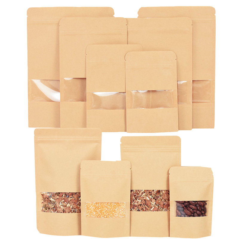 20/50pcs Kraft Paper Zip Lock  – Food Day Snacks Bewertung und Preis