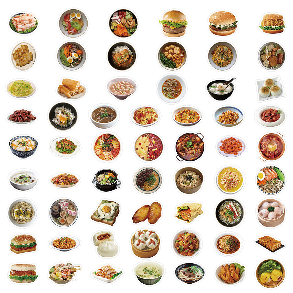 60Pcs Trendy Delicious Realist – Yummy Food Snacks Bewertung und Preis