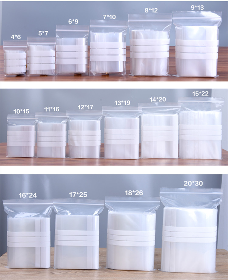 200PCS Clear PE Writable Ziplo – Food Like Snacks Bewertung und Preis