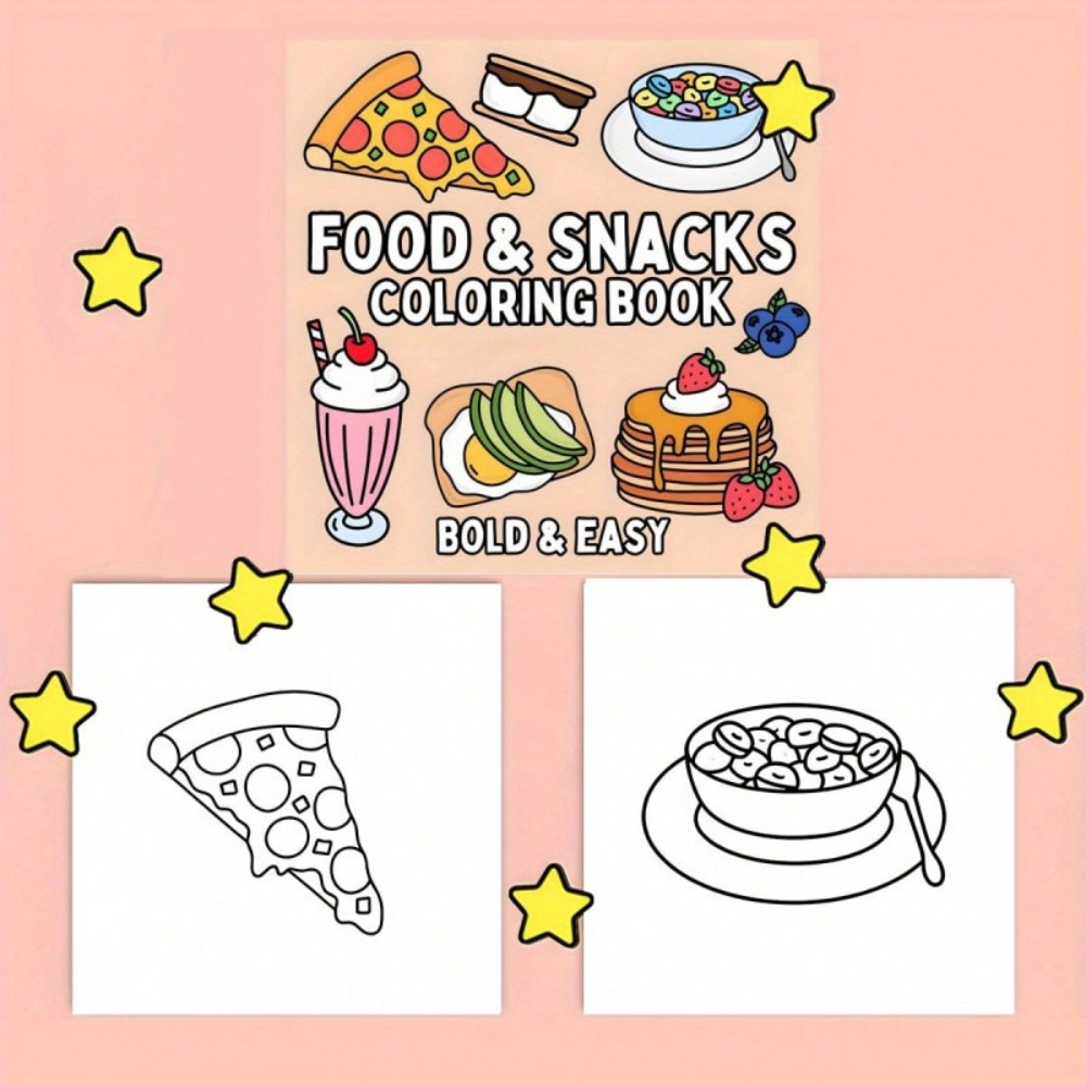 Food and Snacks Coloring Book  – Food And Snacks Coloring Pages Bewertung und Preis