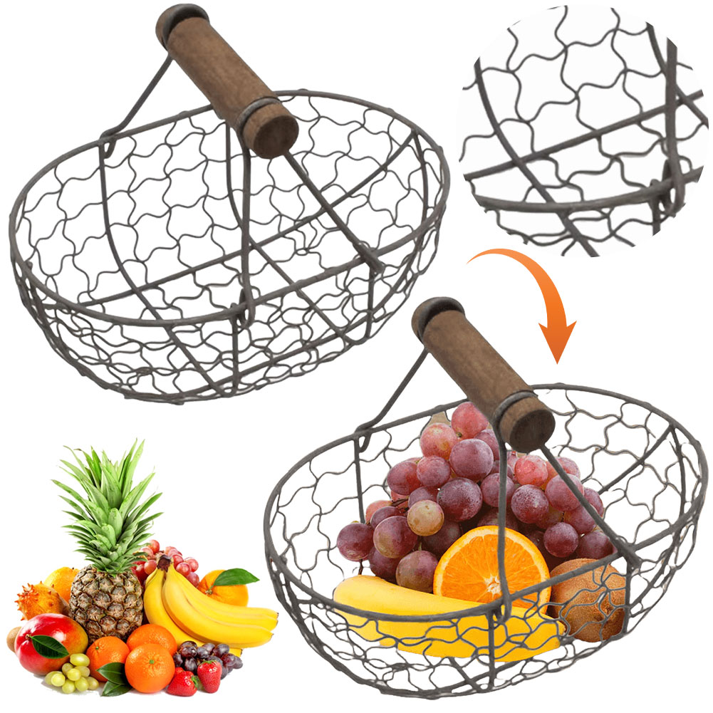 Iron Snack Fruit Plate with Wo – Food Snacks Basket Bewertung und Preis