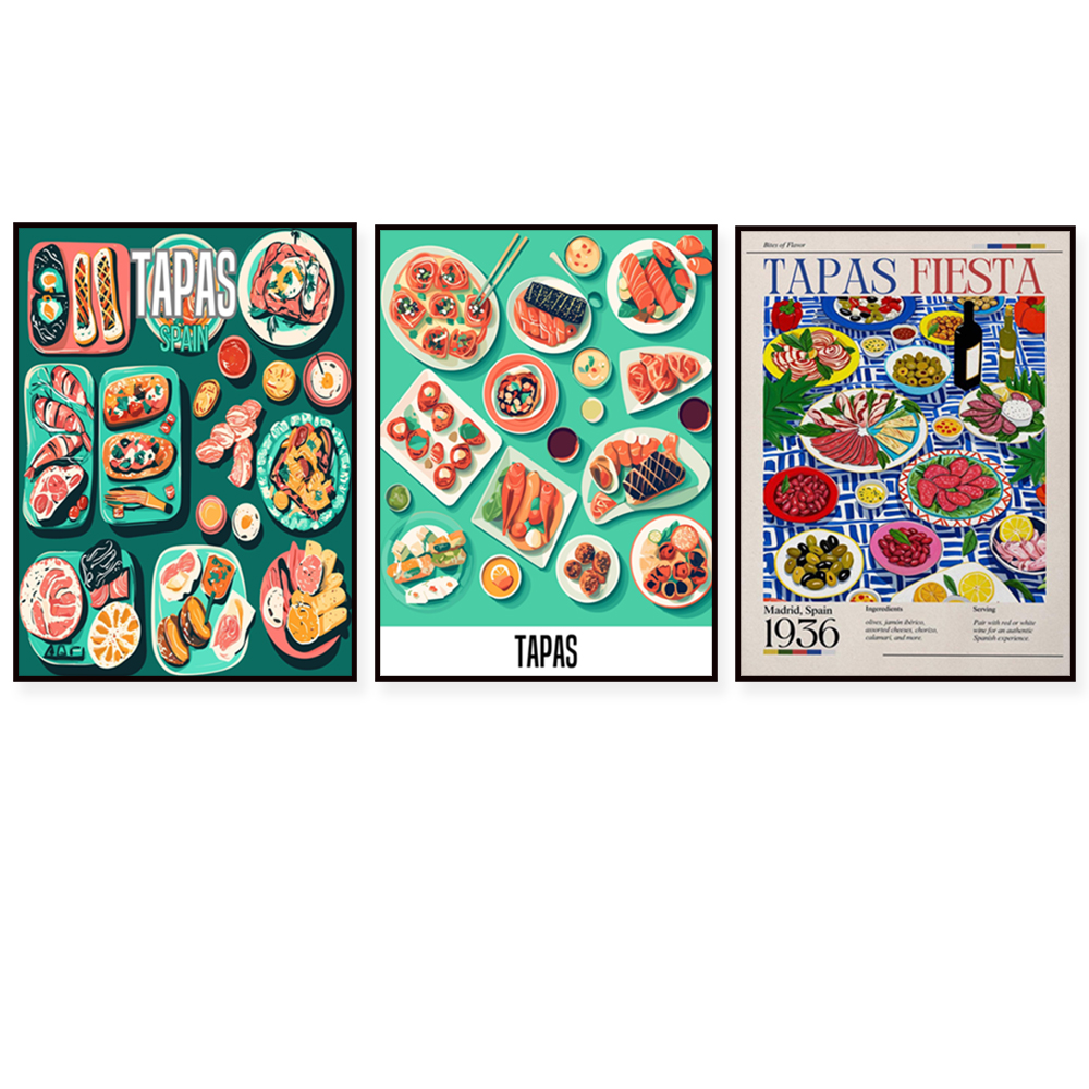 Spanish tapas snack print, foo – Food Snacks In Spanish Bewertung und Preis