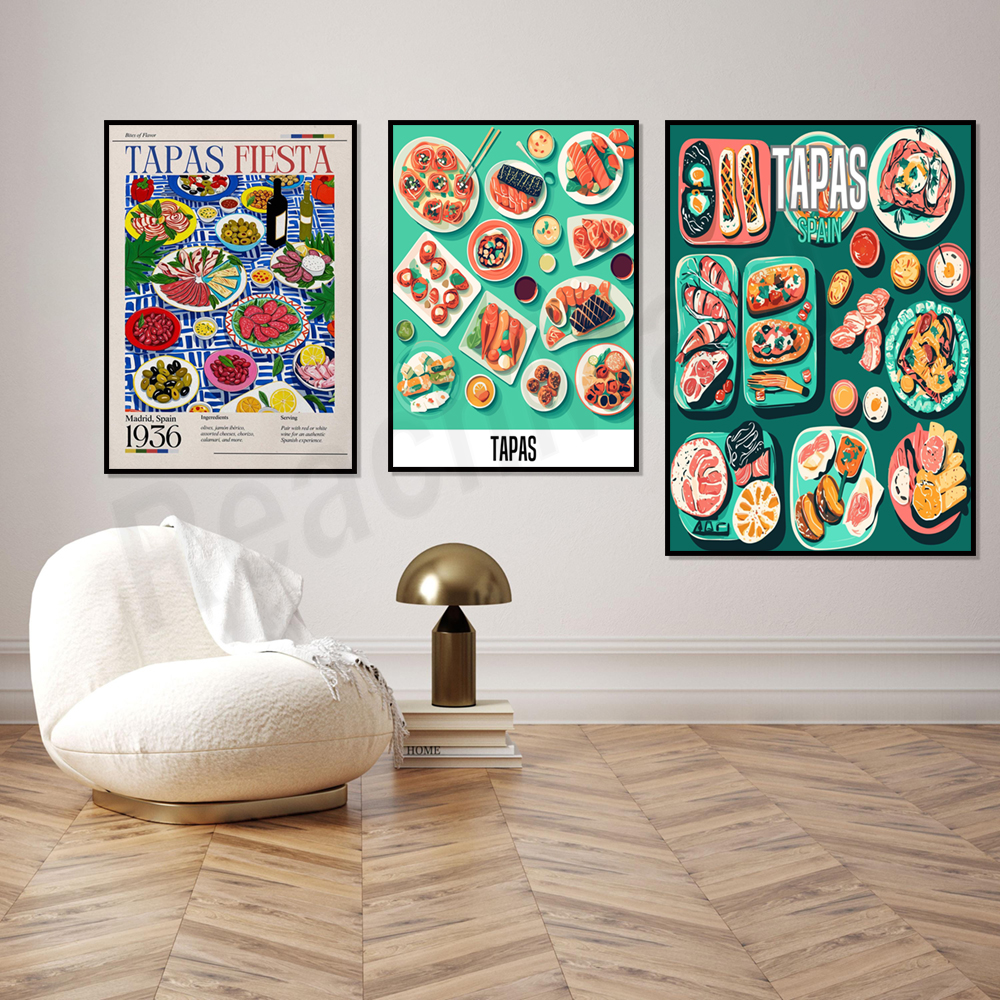 Spanish tapas snack print, foo – Food Snacks In Spanish Bewertung und Preis