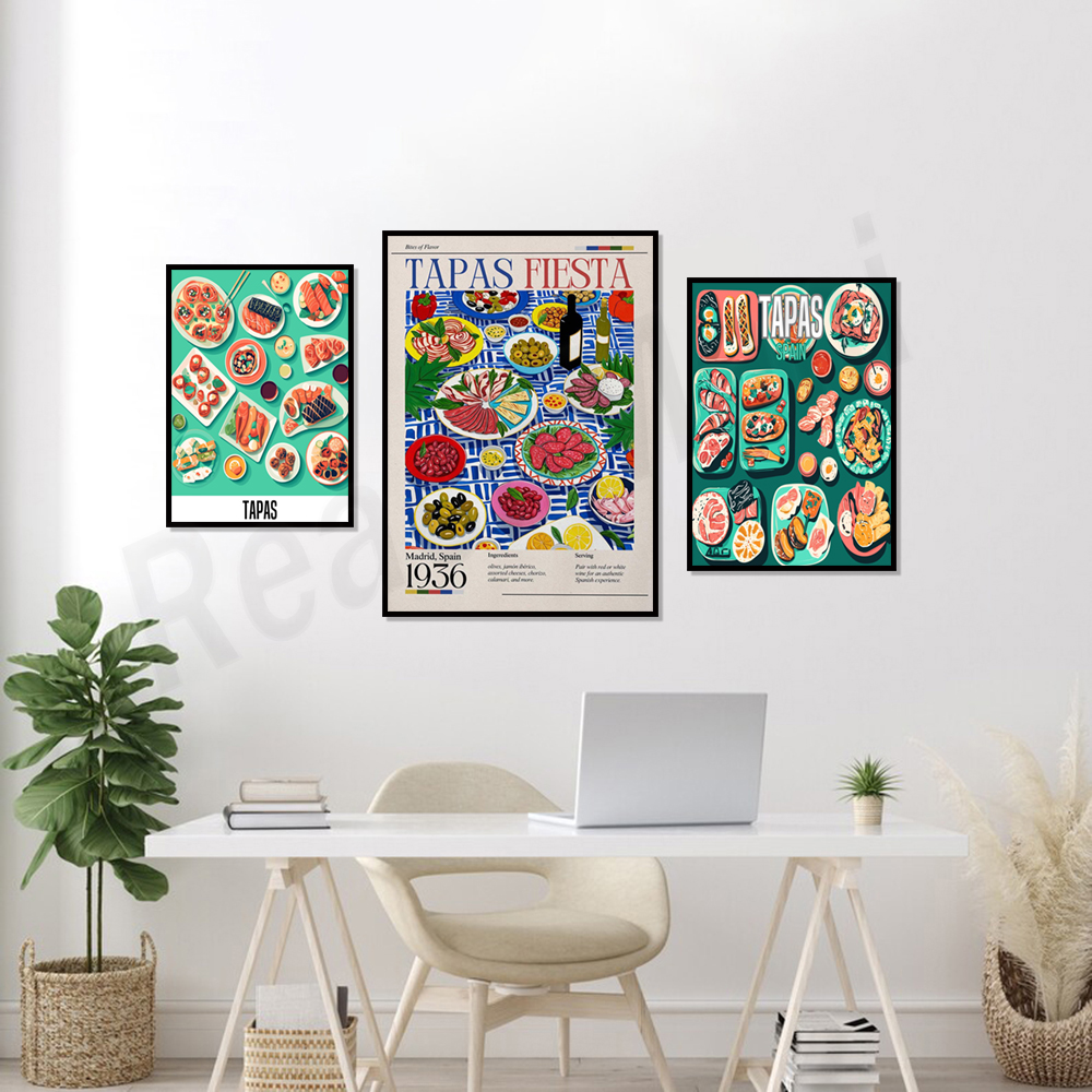 Spanish tapas snack print, foo – Food Snacks In Spanish Bewertung und Preis