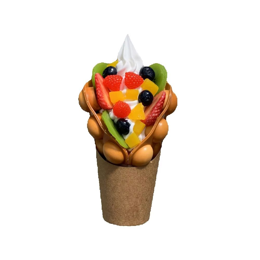 Ice Cream Bubble Waffle Model  – Food Snacks Order Bewertung und Preis