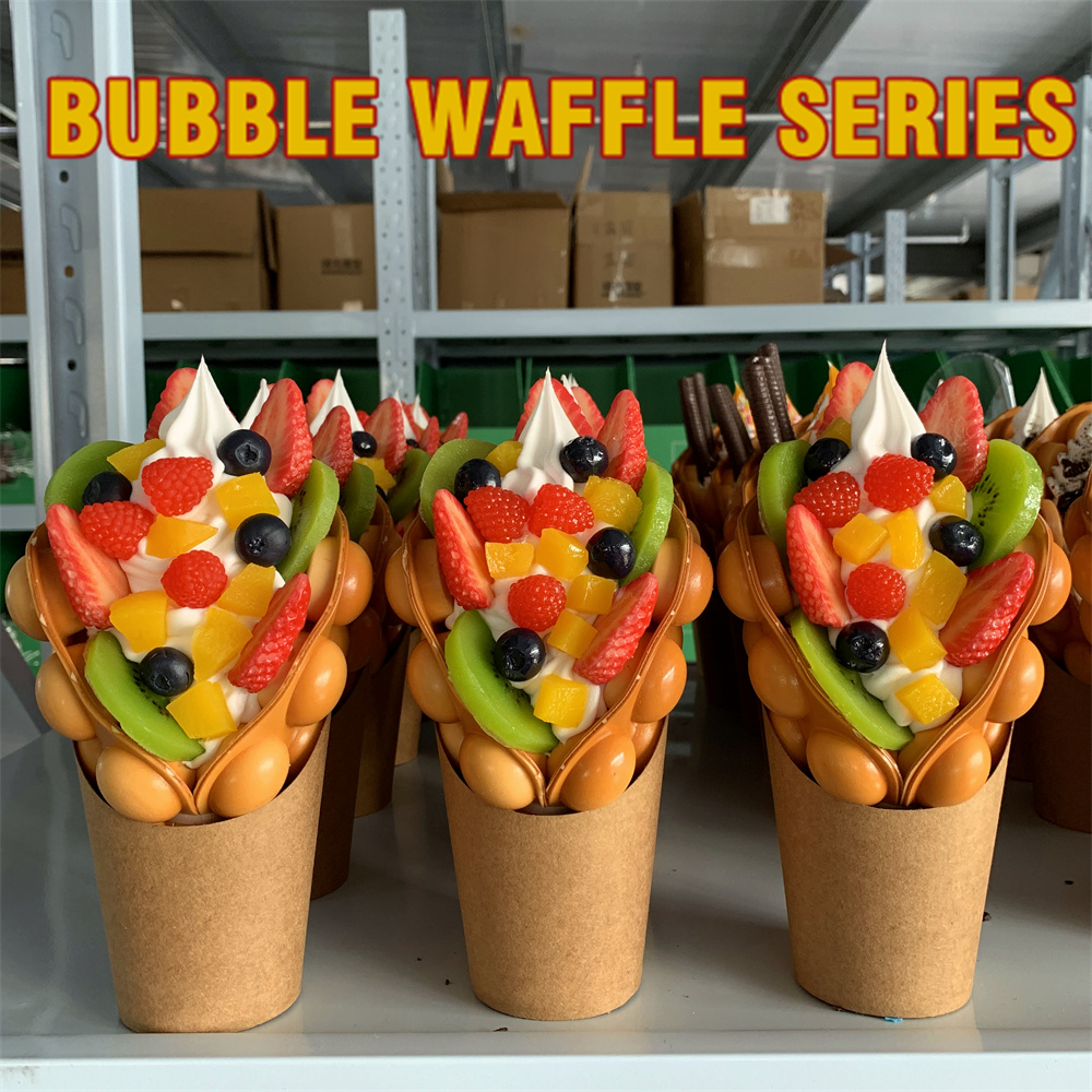 Ice Cream Bubble Waffle Model  – Food Snacks Order Bewertung und Preis