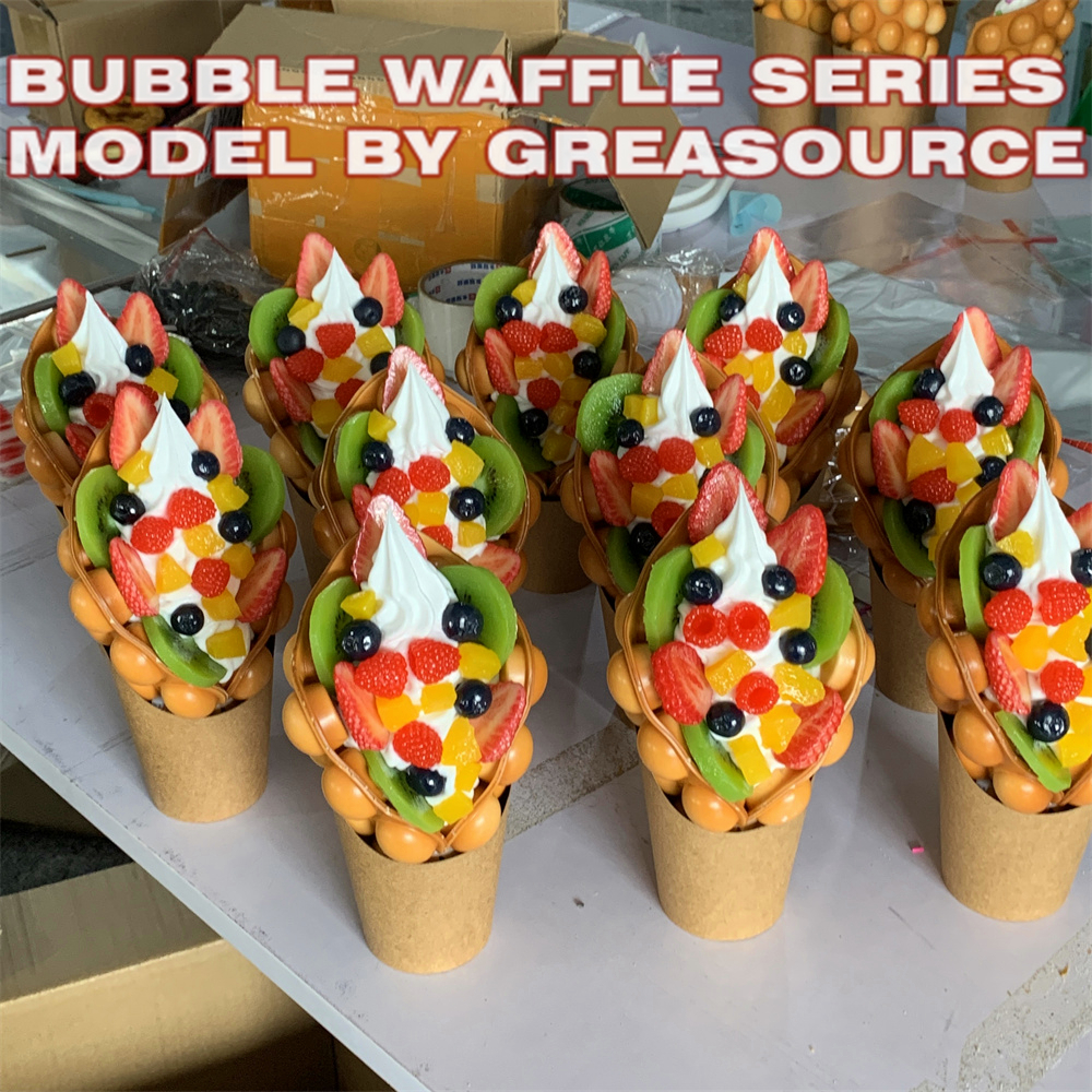 Ice Cream Bubble Waffle Model  – Food Snacks Order Bewertung und Preis
