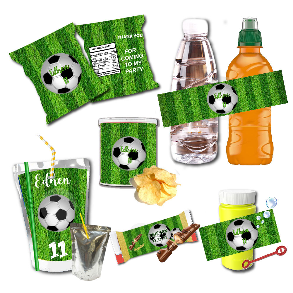 Custom Football Birthday Water – Food Snacks Packaging Bewertung und Preis