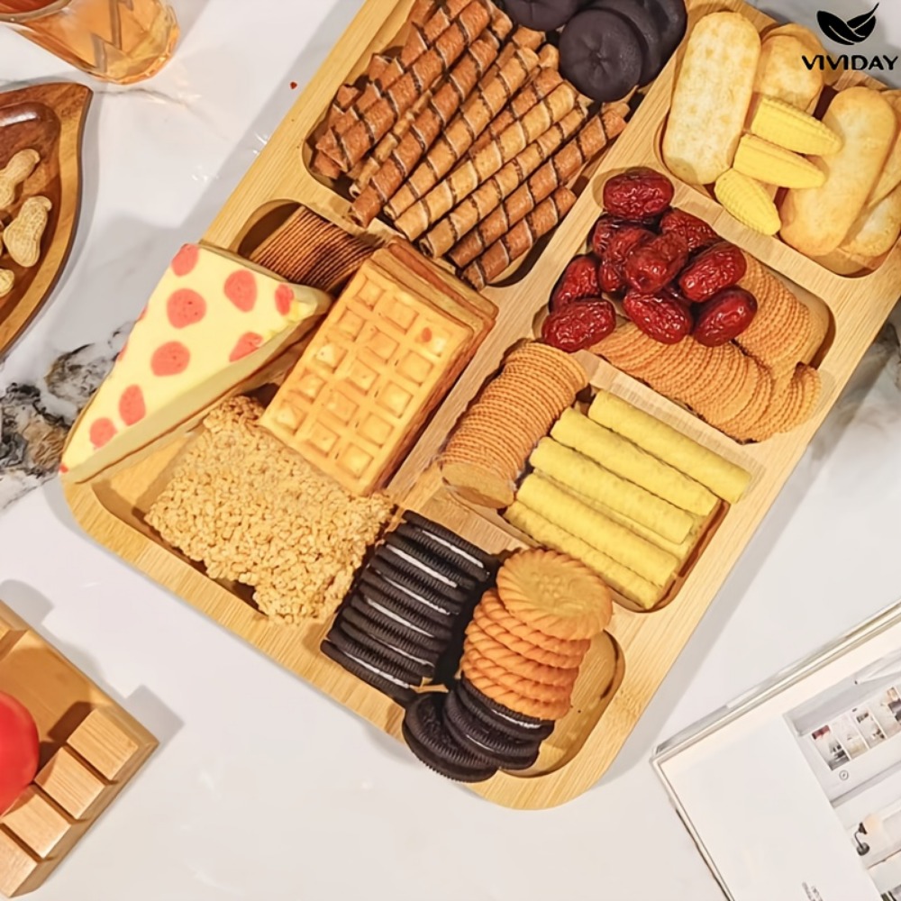 Wooden Partitioned Snack Tray  – Food Snacks In Japan Bewertung und Preis