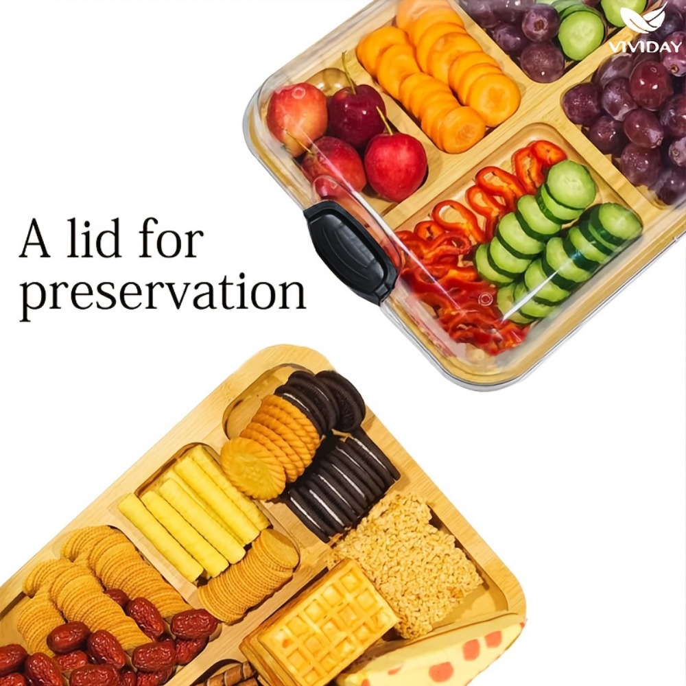 Wooden Partitioned Snack Tray  – Food Snacks In Japan Bewertung und Preis